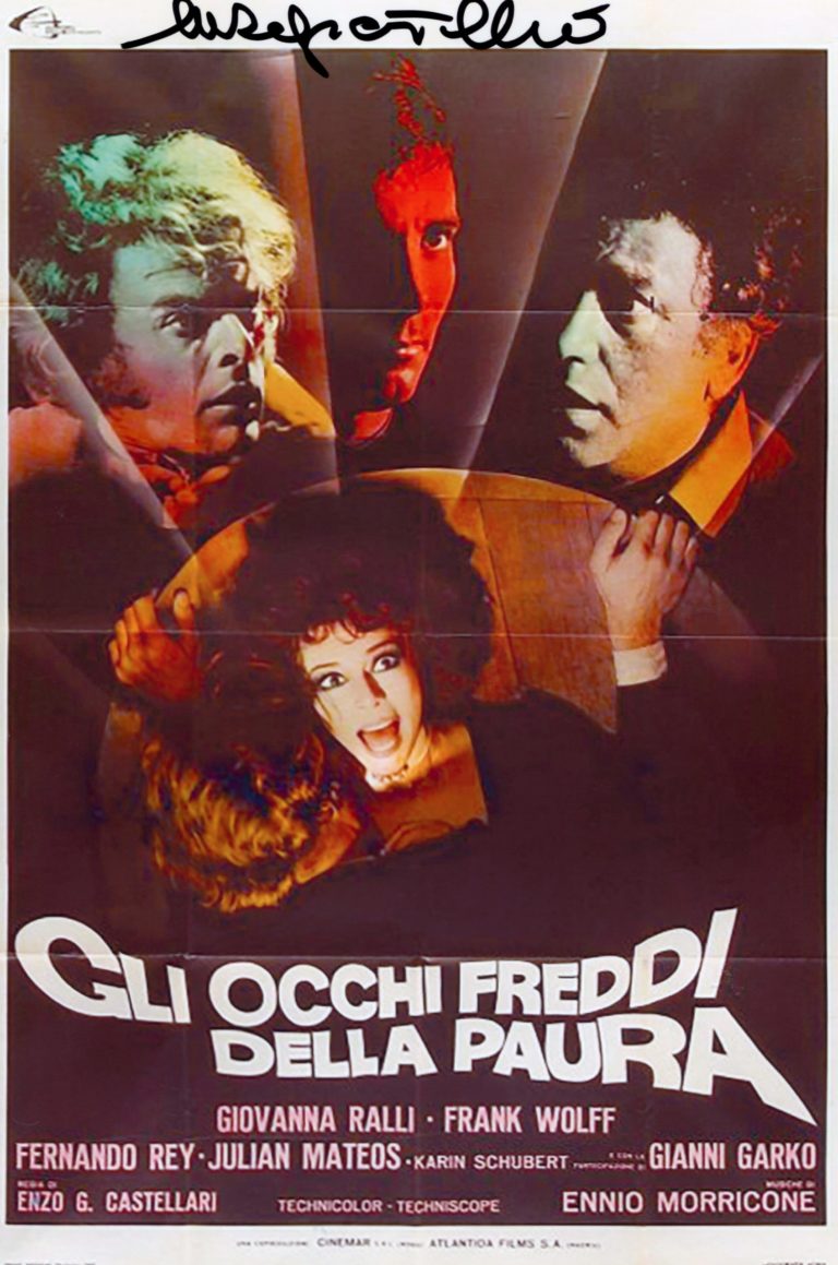 Enzo G. Castellari “Gli occhi freddi della paura” – hand signed photo 21x29cm foto autografata