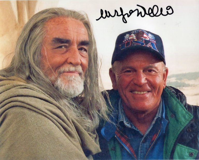 Enzo G. Castellari (con Vittorio Gasman) – hand signed photo 20x25cm foto autografata