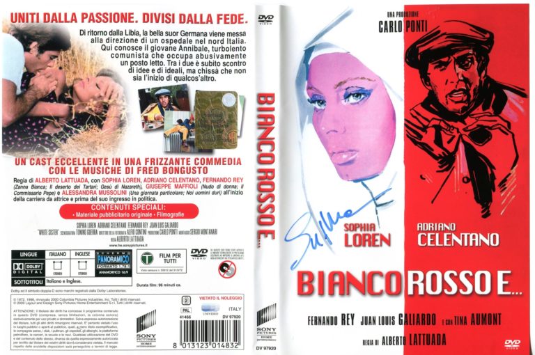 Sophia Loren – Bianco Rosso e… DVD Hand Signed Autografato