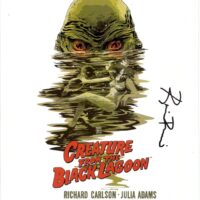 Ricou Browning "Creature from the Black Lagoon" - hand signed photo 20x25cm foto autografata (2812scan-126)