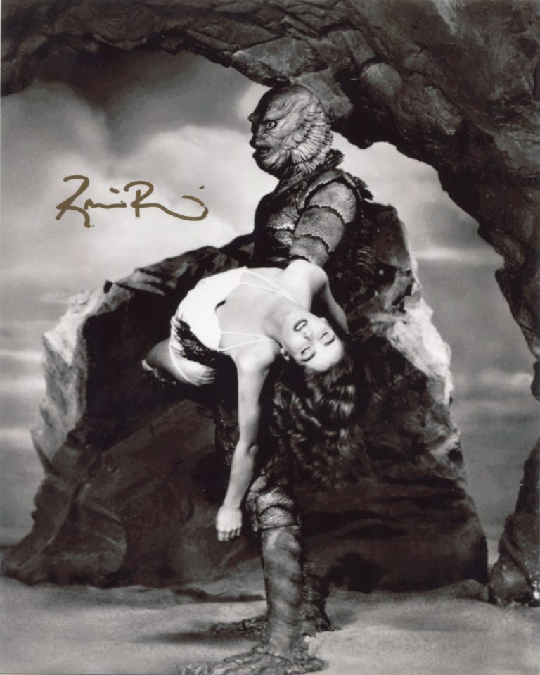 Ricou Browning “Creature from the Black Lagoon” – hand signed photo 20x25cm foto autografata (2812scan-127)