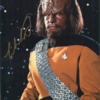 Michael Dorn "Star Trek" (Worf ) - hand signed photo 20x25cm foto autografata
