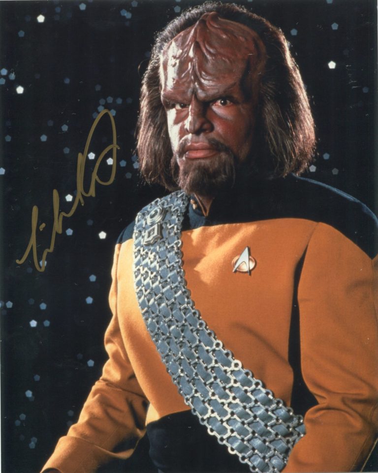 Michael Dorn “Star Trek” (Worf ) – hand signed photo 20x25cm foto autografata
