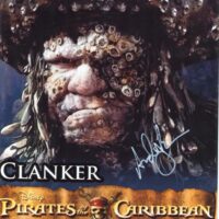 Andy Beckwith "Pirati dei Caraibi" (Clacker - Dutchman) - hand signed photo 20x25cm foto autografata