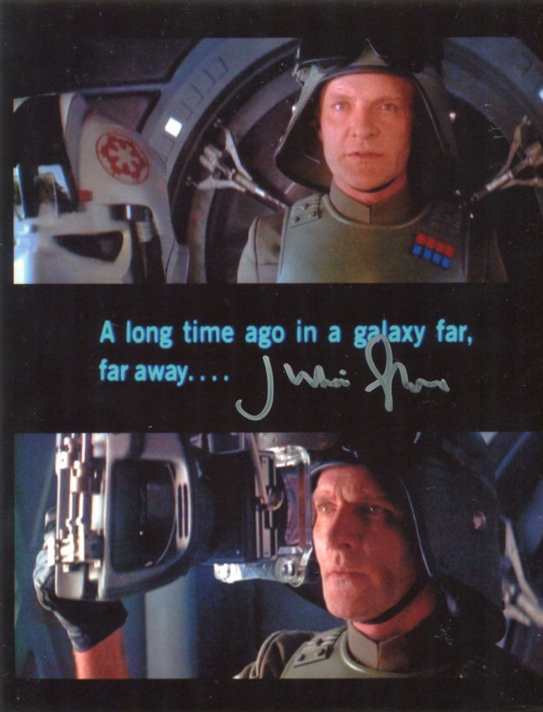 Julian Glover “Star Wars” (Maximilian Veers) – hand signed photo 20X25cm foto autografata
