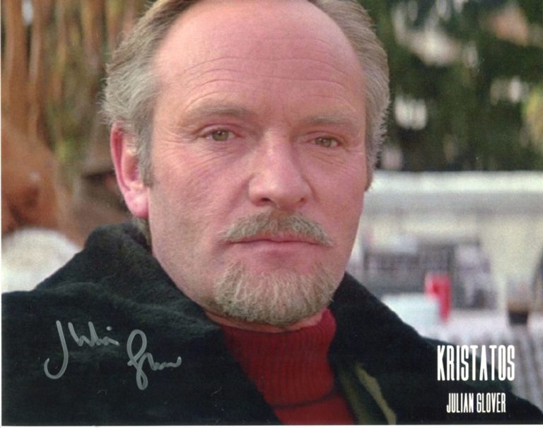 Julian Glover “For Your Eyes Only” (Kristatos) – hand signed photo 20x25cm foto autografata