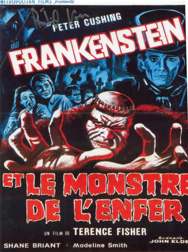 Philip Voss “Frankenstein and the Monster from Hell” – hand signed photo 20x25cm (2812scan-154)