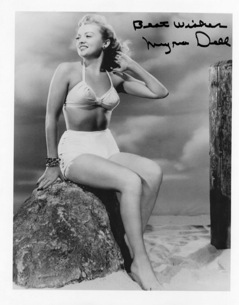 Myrna Dell (1924-2011) – hand signed photo 20x25cm foto autografata (v153)