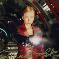 Kristanna Loken "Terminator 3" hand signed photo 20x25cm foto autografata