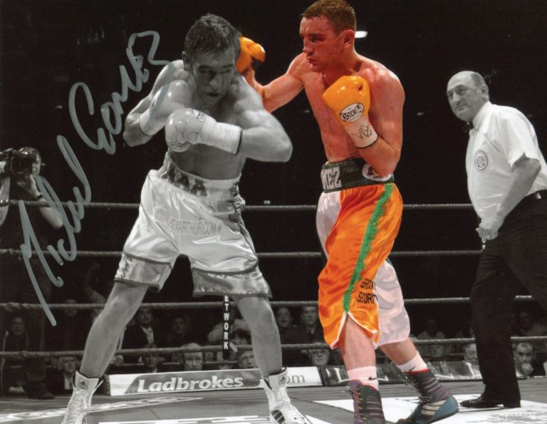 Michael Gomez (pugilato) – hand signed photo 20x25cm foto autografata