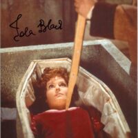 Isla Blair "Una messa per Dracula" hand signed photo 20x25cm - foto autografata 001