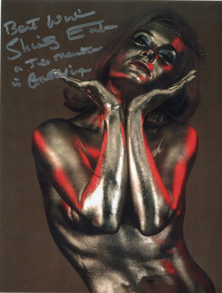 Shirley Eaton “Goldfinger” (Jill) – hand signed photo 20×25 foto autografata