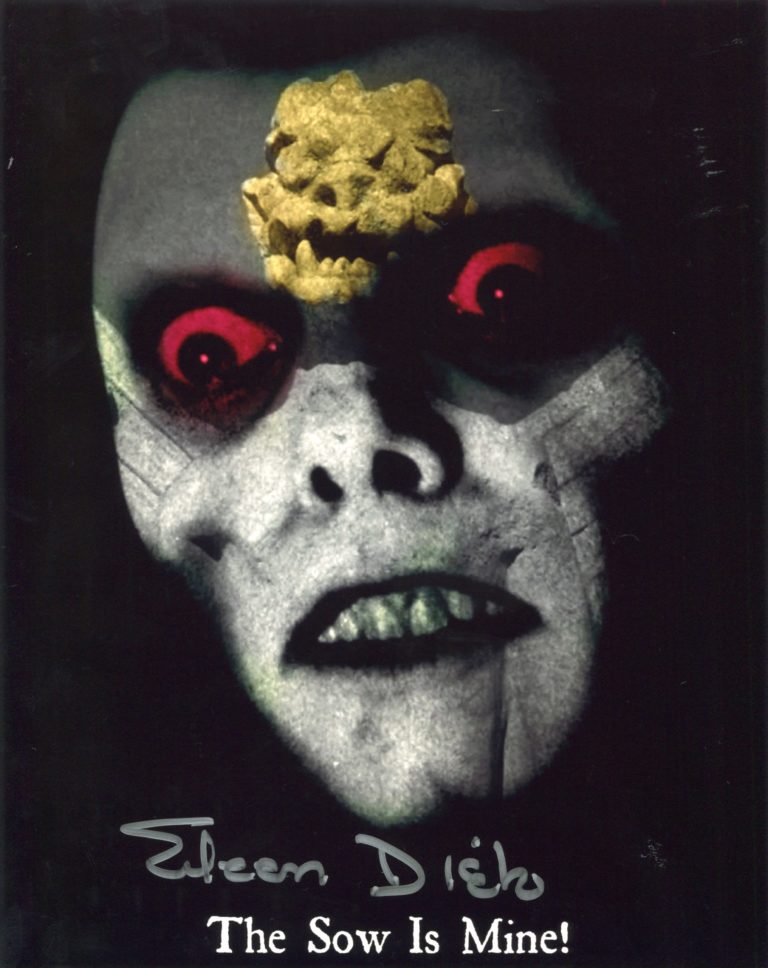 Eileen Dietz – The Exorcist (L’Esorcista) PAZUZU hand signed photo 20×25 foto autografata v21-101