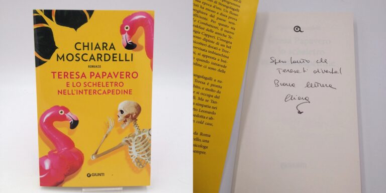 Teresa Papavero e lo scheletro nell’intercapedine di Chiara Moscardelli – libro autografato