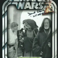 David Stone "Star Wars IV, A New Hope" hand signed photo 20x25cm foto autografata