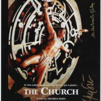 Michele Soavi e Antonello Geleng "The Church (La Chiesa) hand signed photo 20x25cm foto autografata