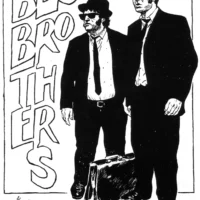 "The Blues Brothers" stampa autografata da Bruno Ramella