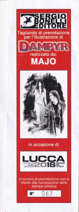 "Dampyr" stampa edizione limitata autografata da Majo
