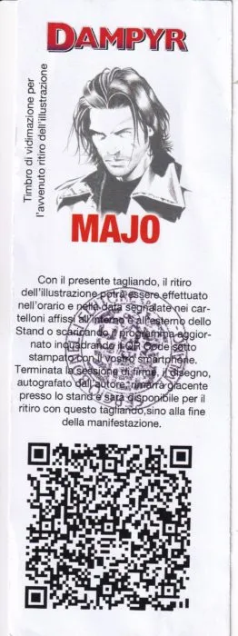 "Dampyr" stampa edizione limitata autografata da Majo