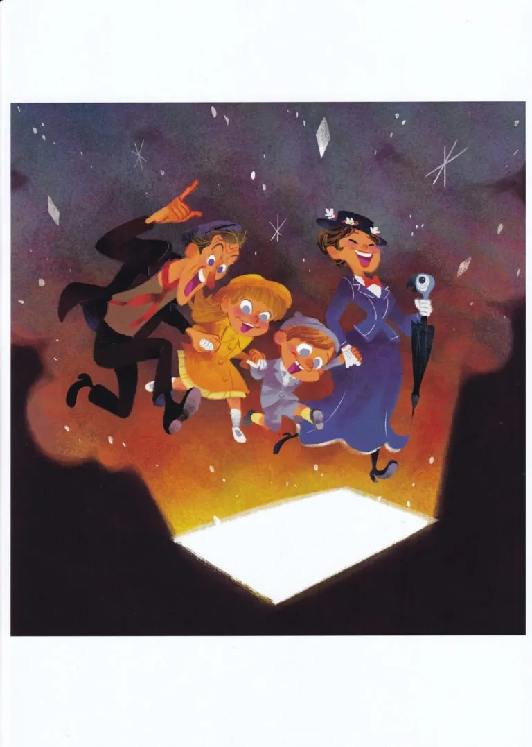 Mary Poppins stampa limited edition 21x29cm