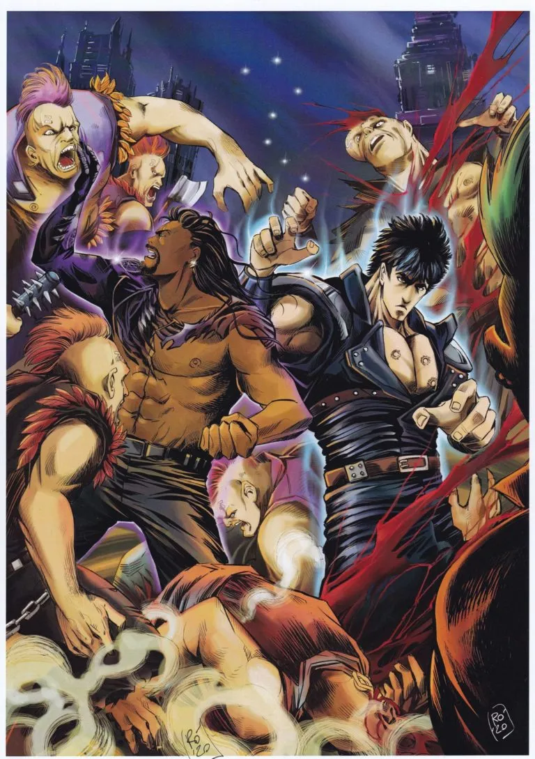 Kenshiro – Hokuto No Ken stampa autografata da Vincenzo Beretta limited edition