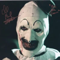 David Howard Thornton "Terrifier" (Art the Clown) - hand signed photo 20x25cm foto autografata