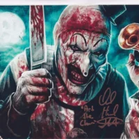 David Howard Thornton "Terrifier" (Art the Clown) - hand signed photo 20x25cm foto autografata