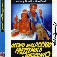 Lino Banfi "OCCHIO MALOCCHIO PREZZEMOLO E FINOCCHIO" dvd autografato hand signed