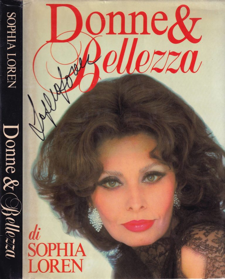 Sophia Loren – Donne & Bellezza Hand Signed Autografato