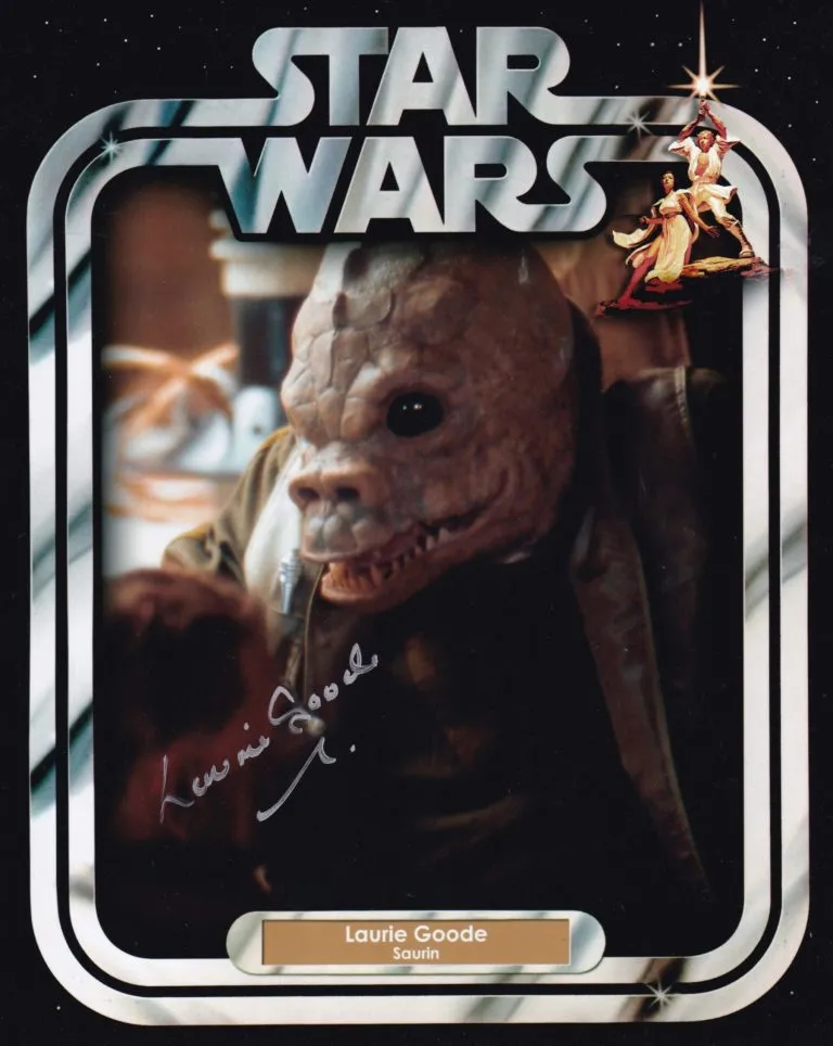 Laurie Goode Star Wars Saurin hand signed photo 20x25cm foto autografata