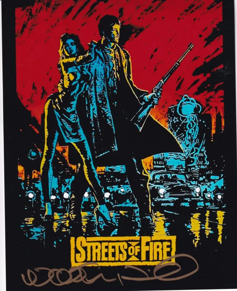 Walter Hill “Strade di fuoco (Streets of Fire)” hand signed photo 20x25cm