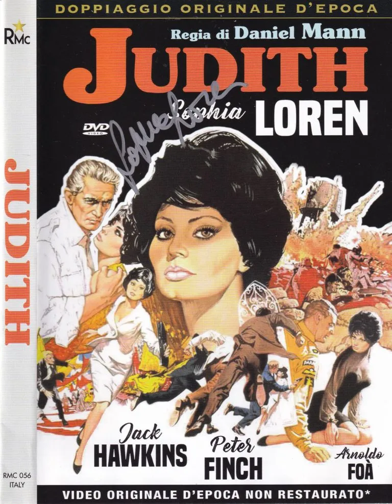 Sophia Loren – Judith DVD Hand Signed Autografato