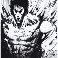 Kenshiro – Hokuto No Ken tavola autografata da Paolo Armitano limited edition