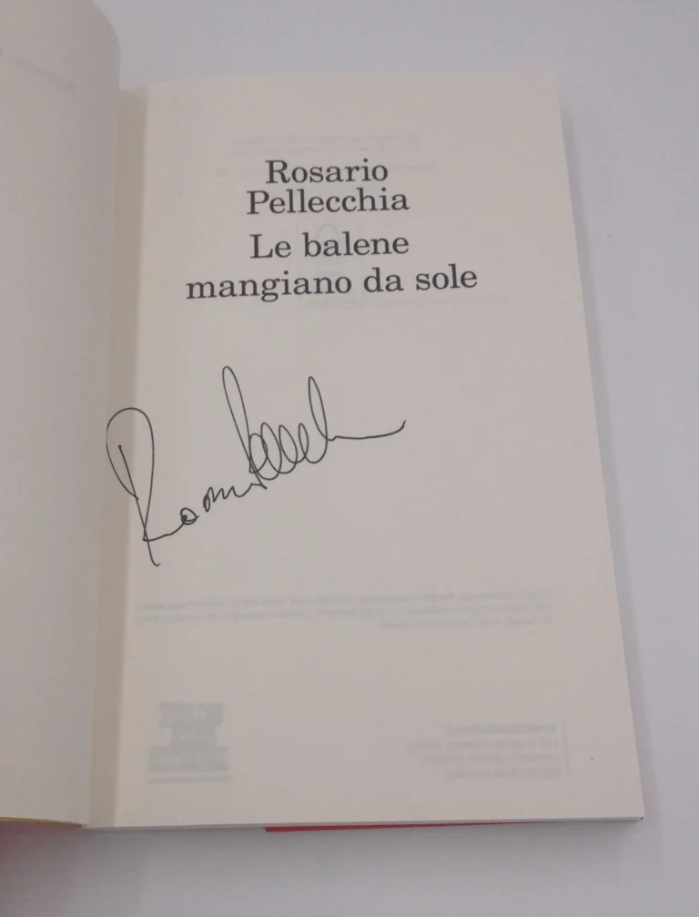 Le balene mangiano da sole di Rosario Pellecchia – libro autografato