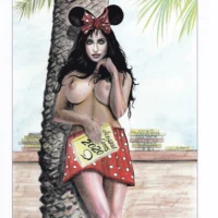 Pin up tavola edizione limitata autografata da Edym Messina