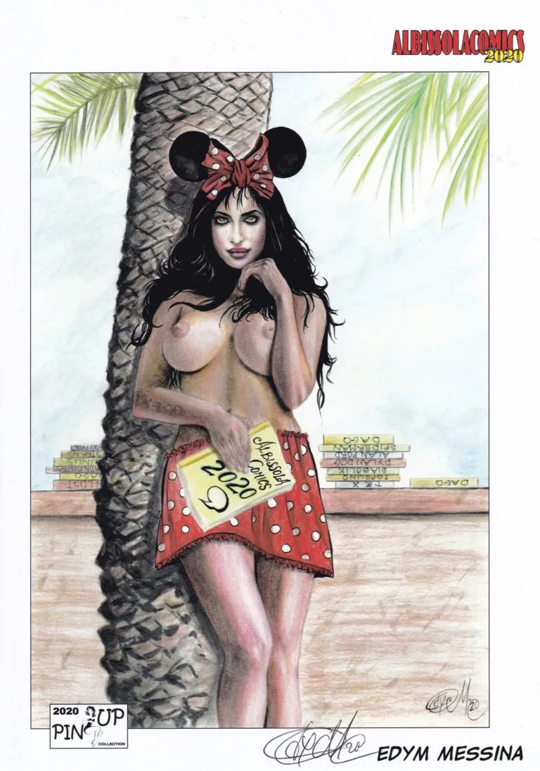 Pin up tavola edizione limitata autografata da Edym Messina