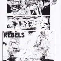 Rebels tavola autografata da Andrea "Red" Mutti limited edition