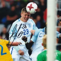 Alfie Mawson - hand signed photo 20x25cm foto autografata