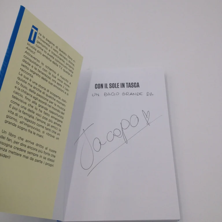 Con il sole in tasca di Jacopo Ottonello – libro autografato