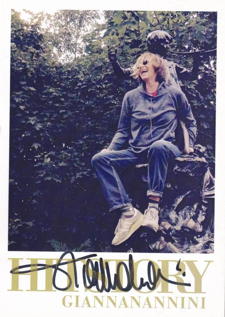 Gianna Nannini – Cartolina “History” hand signed 10x15cm autografata