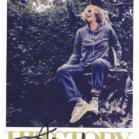 Gianna Nannini - Cartolina "History" hand signed 10x15cm autografata