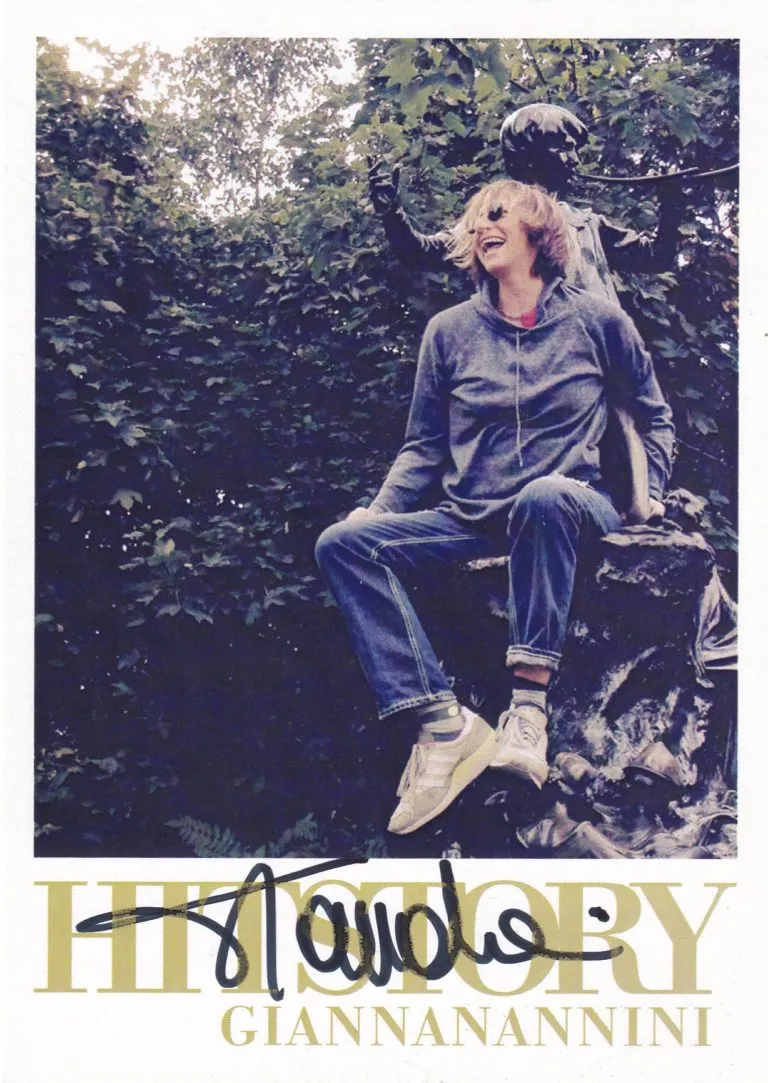 Gianna Nannini – Cartolina “History” hand signed 10x15cm autografata