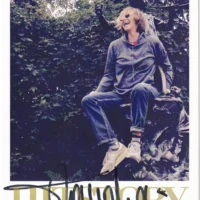 Gianna Nannini - Cartolina "History" hand signed autografata