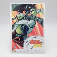 Getter Robot tavola autografata da Luca Genovese limited edition