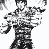 Kenshiro – Hokuto No Ken tavola autografata da Angela Allegretti limited edition