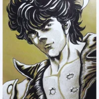 Kenshiro – Hokuto No Ken tavola autografata da Paola Persello (Paula) limited edition