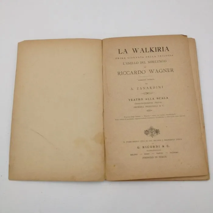 L'Anello del Nibelungo La Walkiria - Riccardo Wagner (1893/94) La Scala Milano