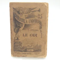 Le Odi di Pidaro 1885 tradotte da Giuseppe Borghi - Sonzogno Editore