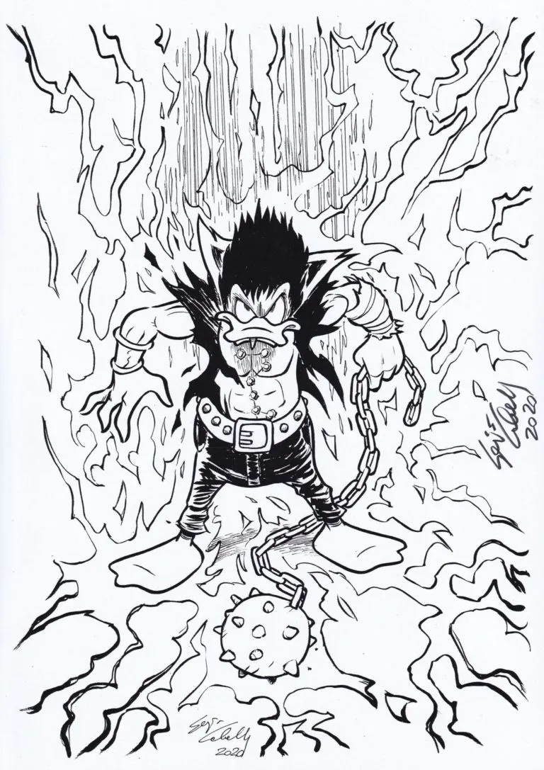 Paper Kenshiro – Hokuto No Ken tavola autografata da Giorgio Gualandris limited edition