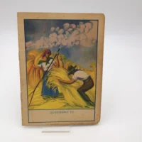 Quaderno anni '40-'50 La coltivazione del frumento disegno di Zueff